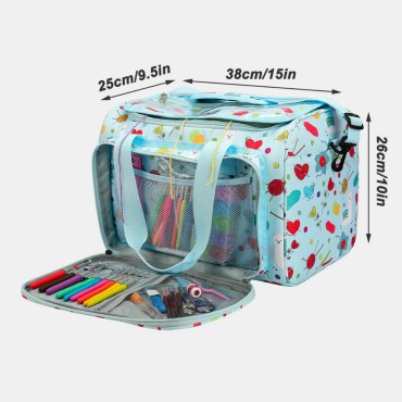 Bolsa para Hilos y Lanas Azul
