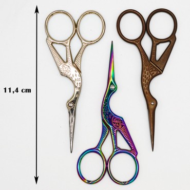 Tijeras en forma de pájaro