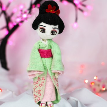 Patrón Geisha Amigurumi