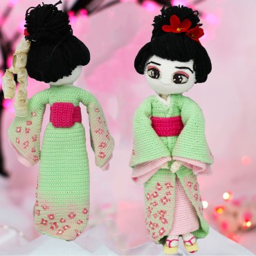 Patrón Geisha Amigurumi
