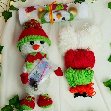 Kit Muñeco de nieve: Teje la Magia Invernal