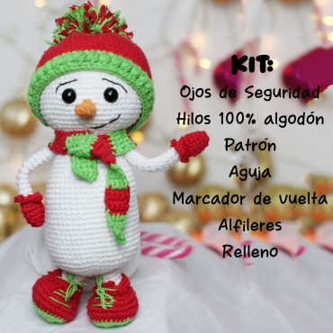 Kit Muñeco de nieve: Teje...