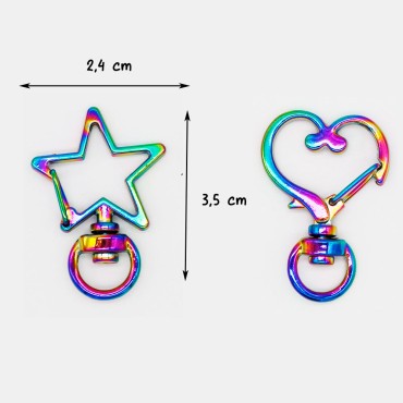 Anillas de Llavero Arcoíris...